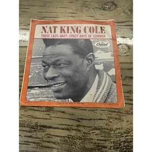 NAT KING COLE Those Lazy Hazy Crazy Days Of Summer 45 7" Vinyl Record POP 1963